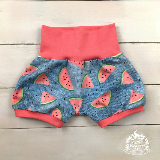 Sommerhose Wassermelone Jeans-Optik